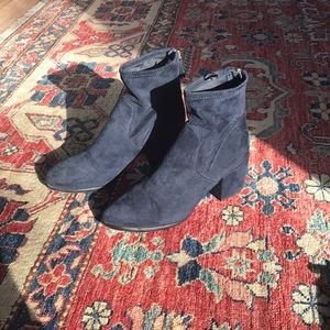 H&M Vegan faux suede navy ankle boots